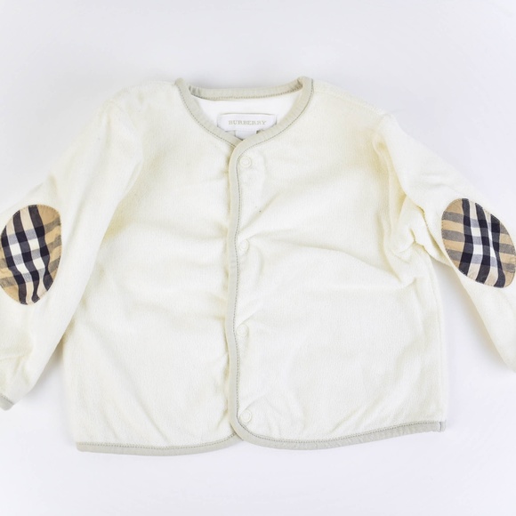 Burberry Other - BURBERRY: Off-White & Nova Check Cardigan 9M